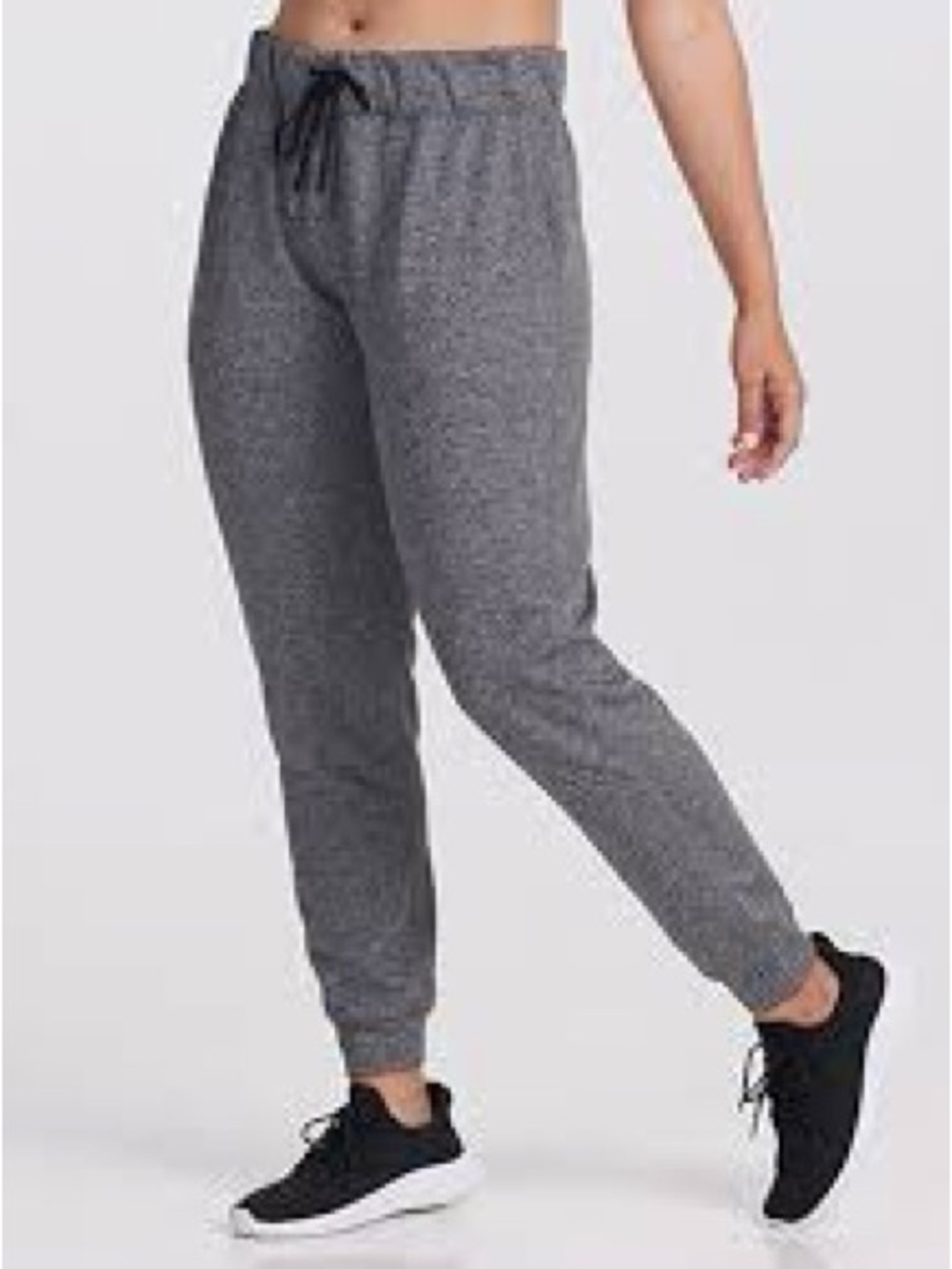 lululemon athletica Heathered Gray Drawstring Joggers 910
